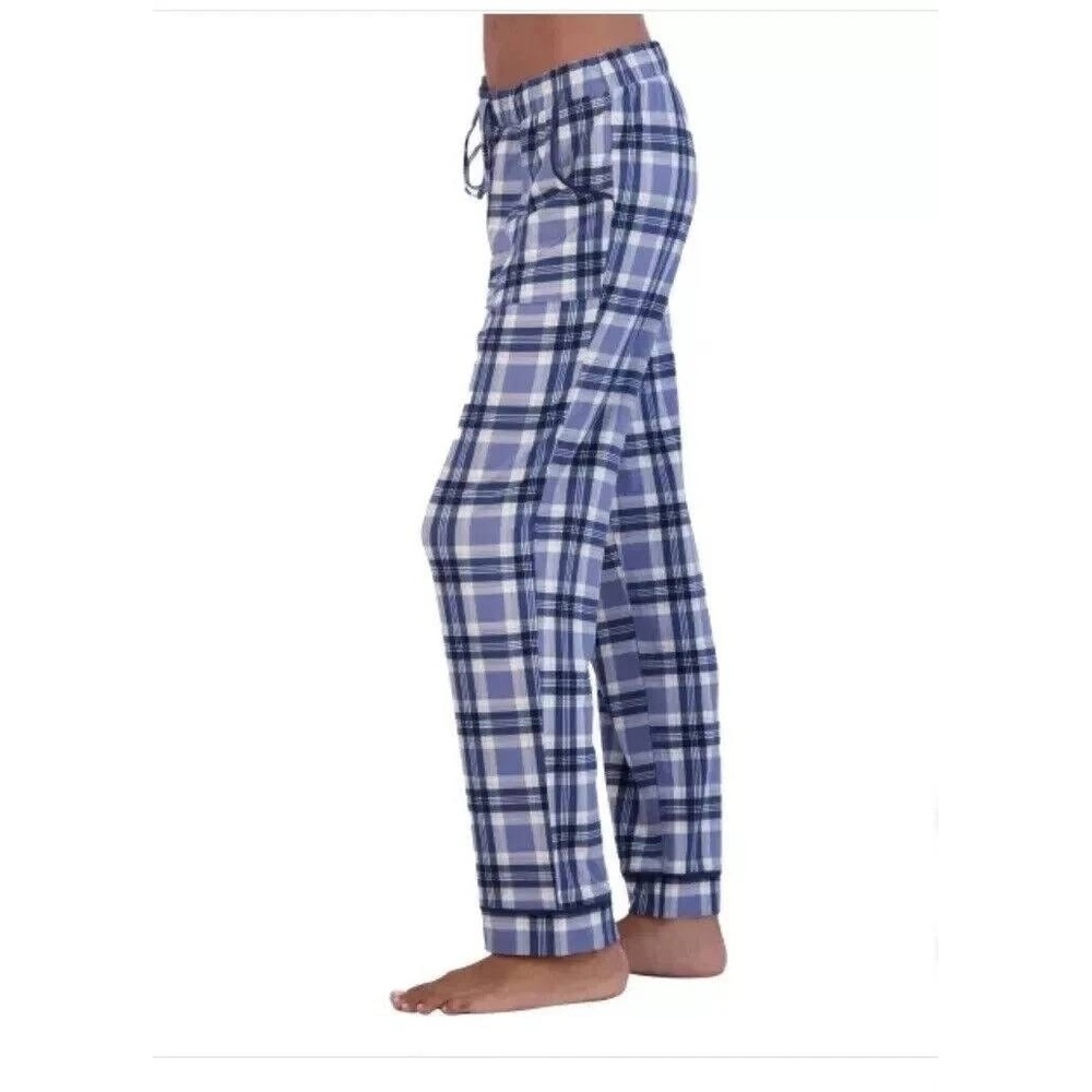 LUCKY BRAND‎ Lounge Pajama Pants Sz M Blue Plaid 2 Pair Pack Loungewear PJs NWT - Picture 5 of 8